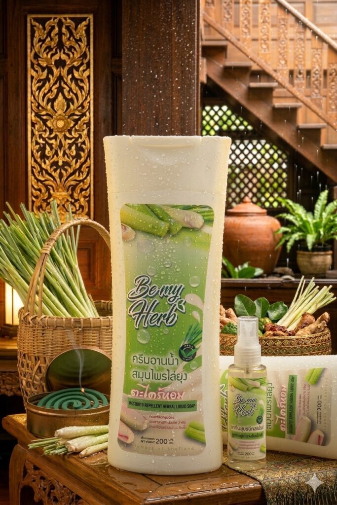 ครีมอาบน้ำตะไคร้หอมไล่ยุง3