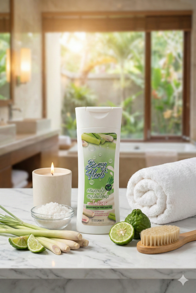 ครีมอาบน้ำตะไคร้หอมไล่ยุง4