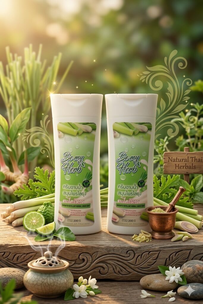 ครีมอาบน้ำสมุนไพรตะไคร้หอม4