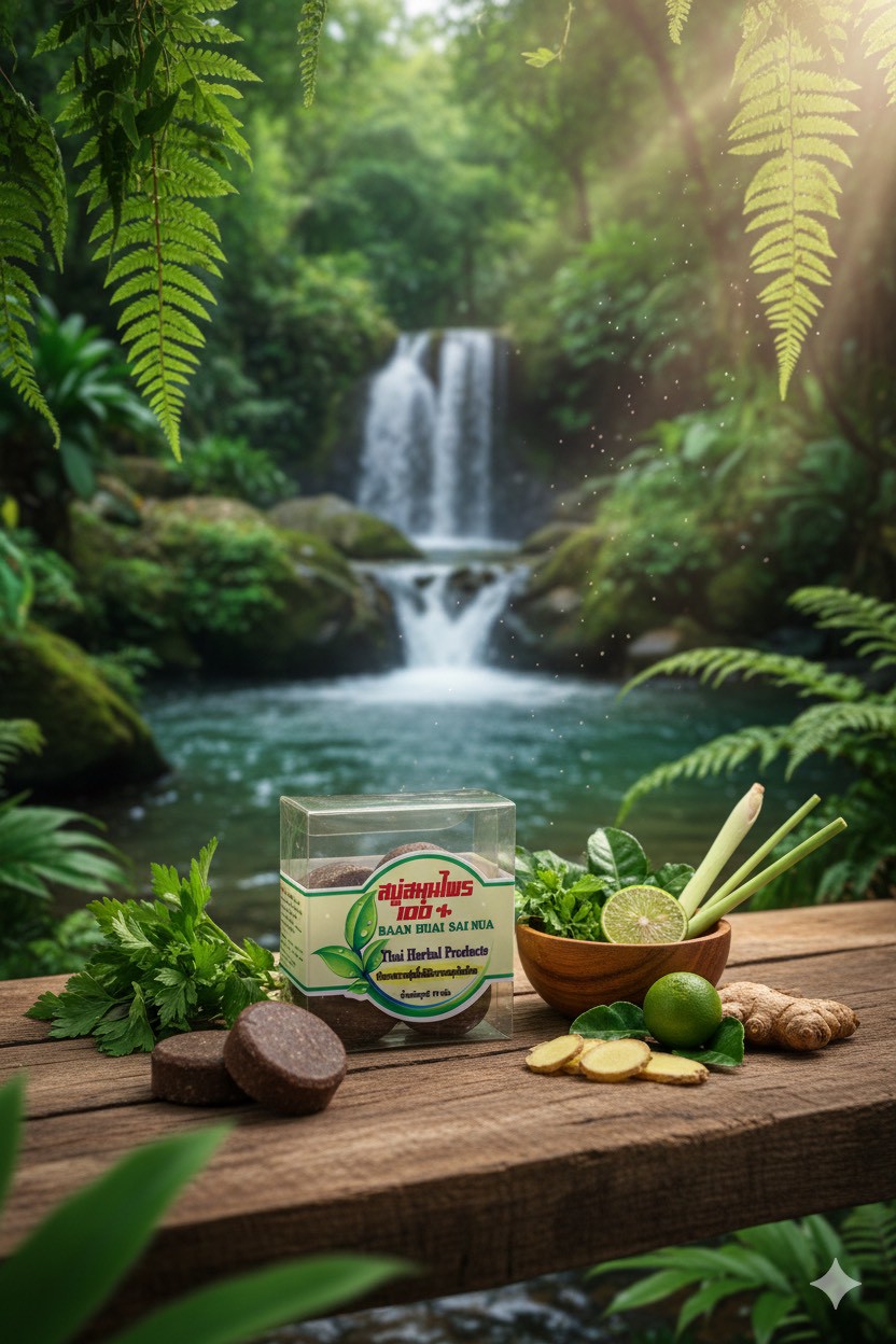 สบู่สมุนไพรหญ้าแฝก