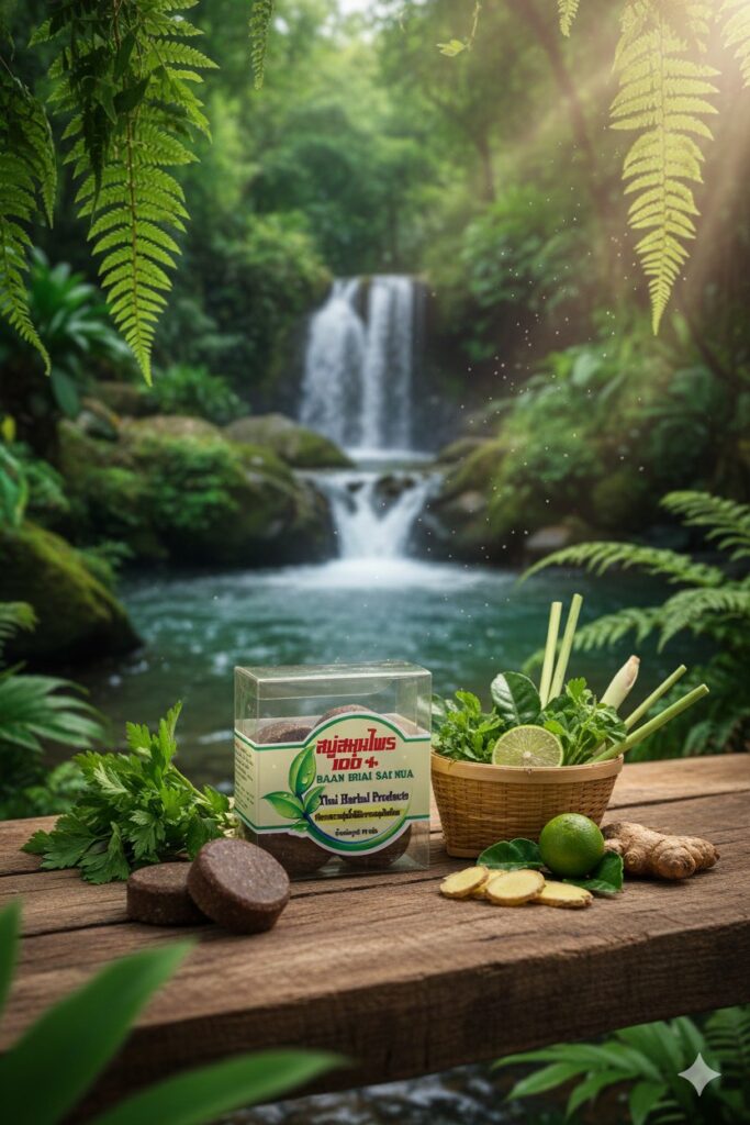 สบู่สมุนไพรหญ้าแฝก1