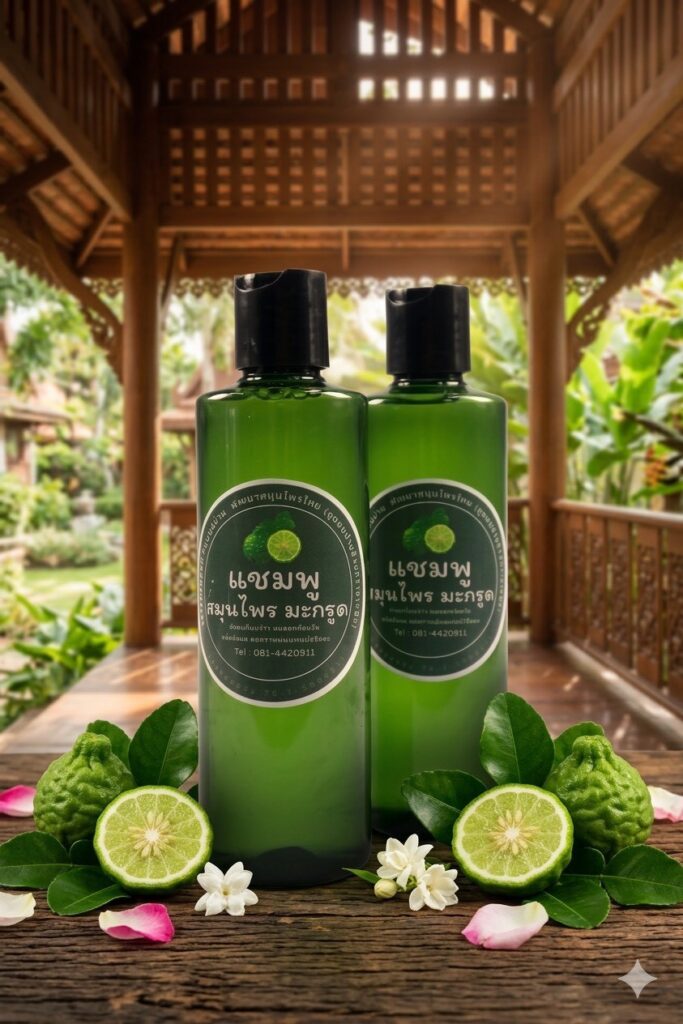 แชมพูสมุนไพรมะกรูด3