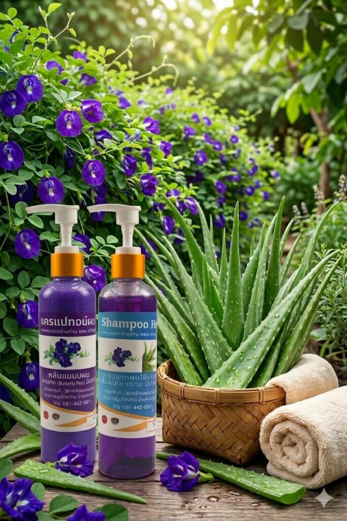 แชมพูอัญชันว่างหางจรจระเข้2